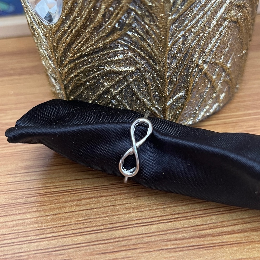 Jewelry Box Staple Minimalist Silver Infinity Ring